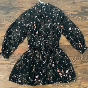 NEW American Eagle Black Floral Summer Dress
